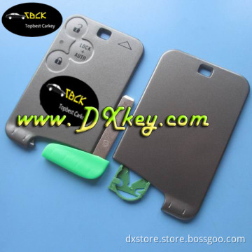 Best price remote key case for renault laguna card key 3 buttons key card renault